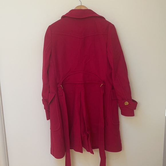 Marc by Marc Jacobs Pink Wool Pea Coat with Gold Hardware - Picture 8 of 8